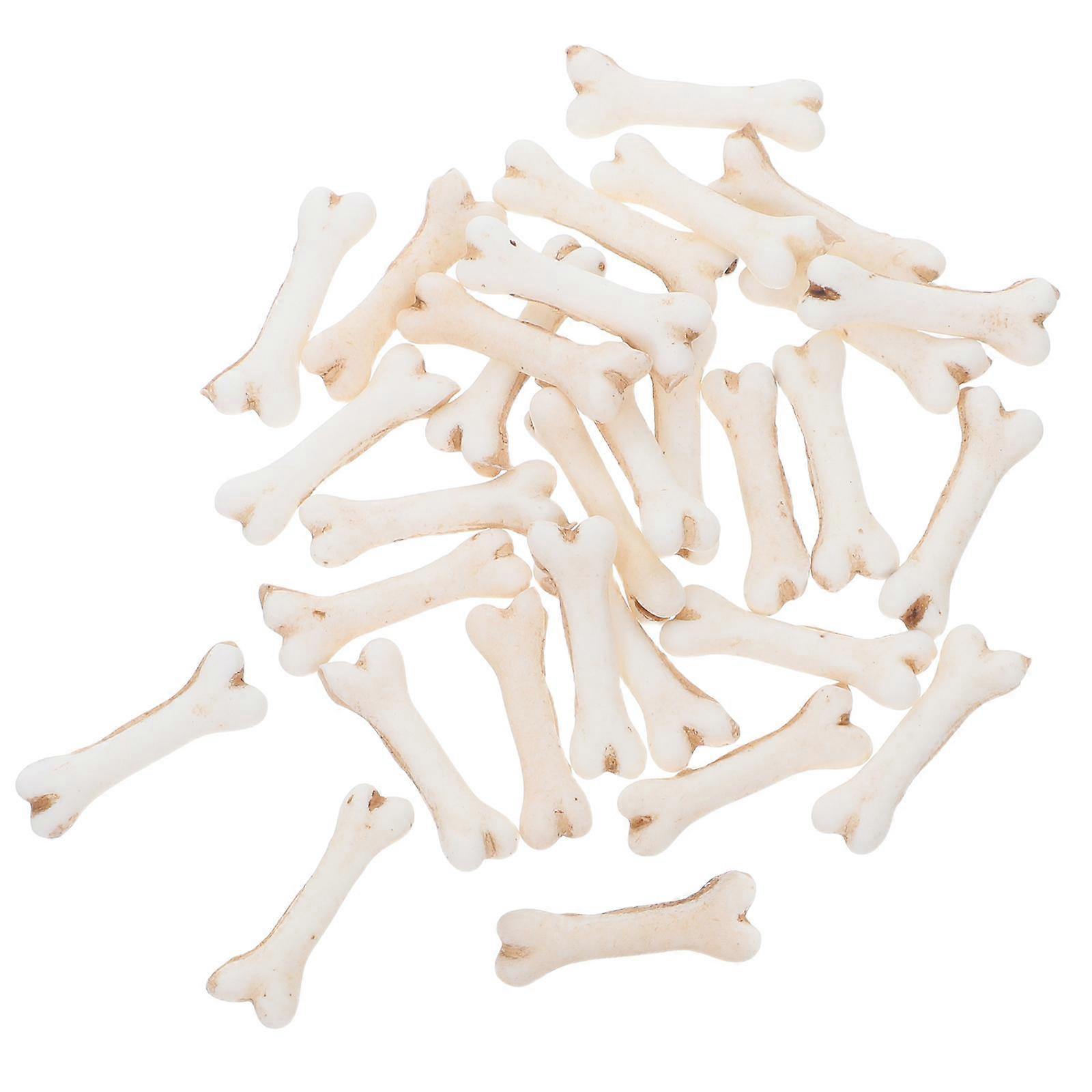 30pcs Halloween Miniature Bones Mini Bones Mini Sand Table Decoration Mini Bone Decor
