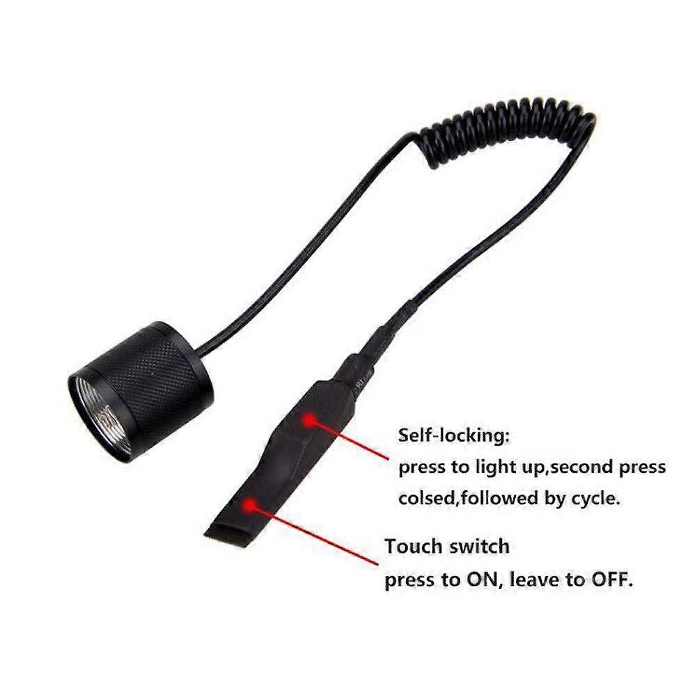 Flashlight Tail Cover Accessories Pressure Button Touch Switch Second Generation Line Control Extension Switch