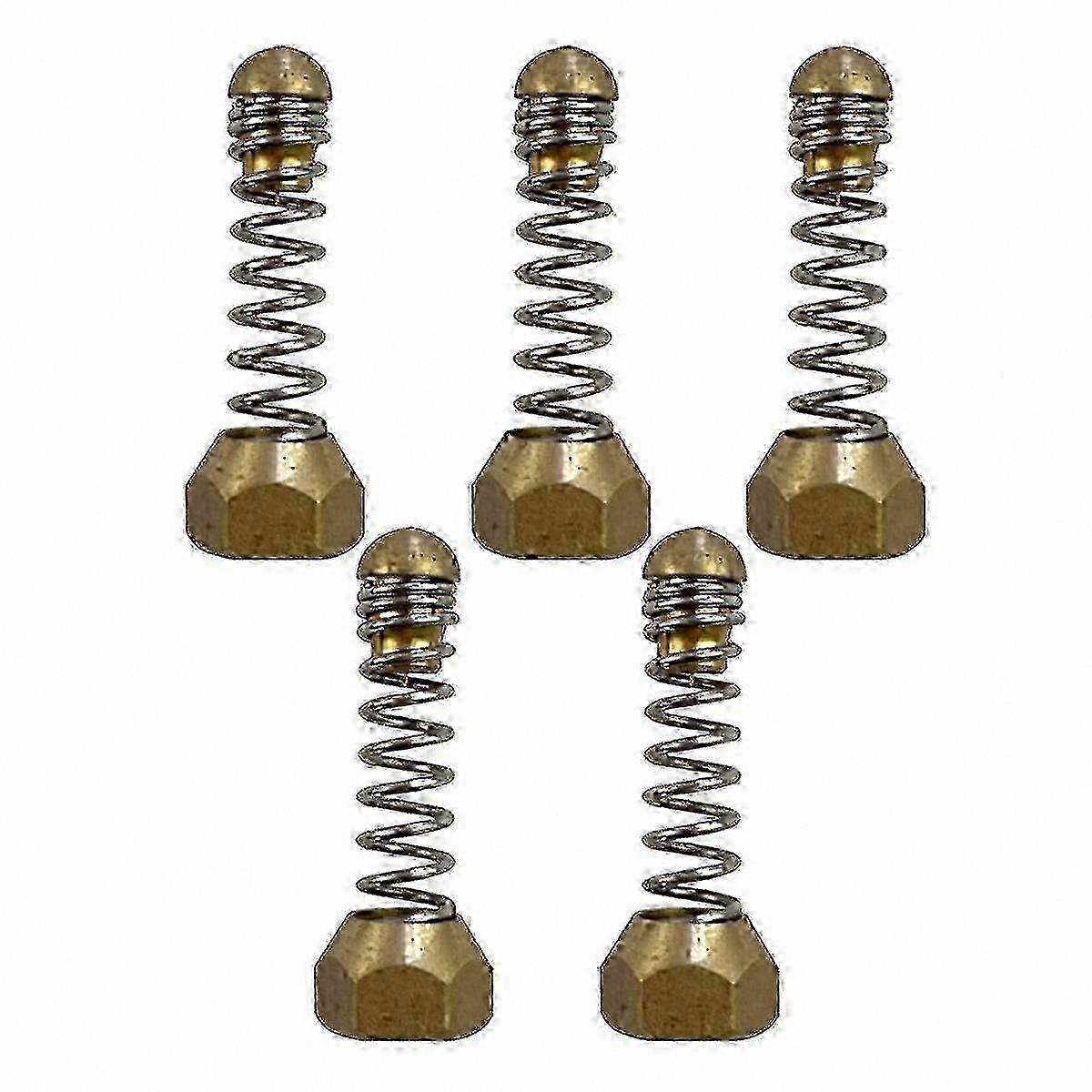 5-Piece 1/8" Threaded Nozzles for Pressure Washers, Drain Cleaning Tools with Spring Ejectors