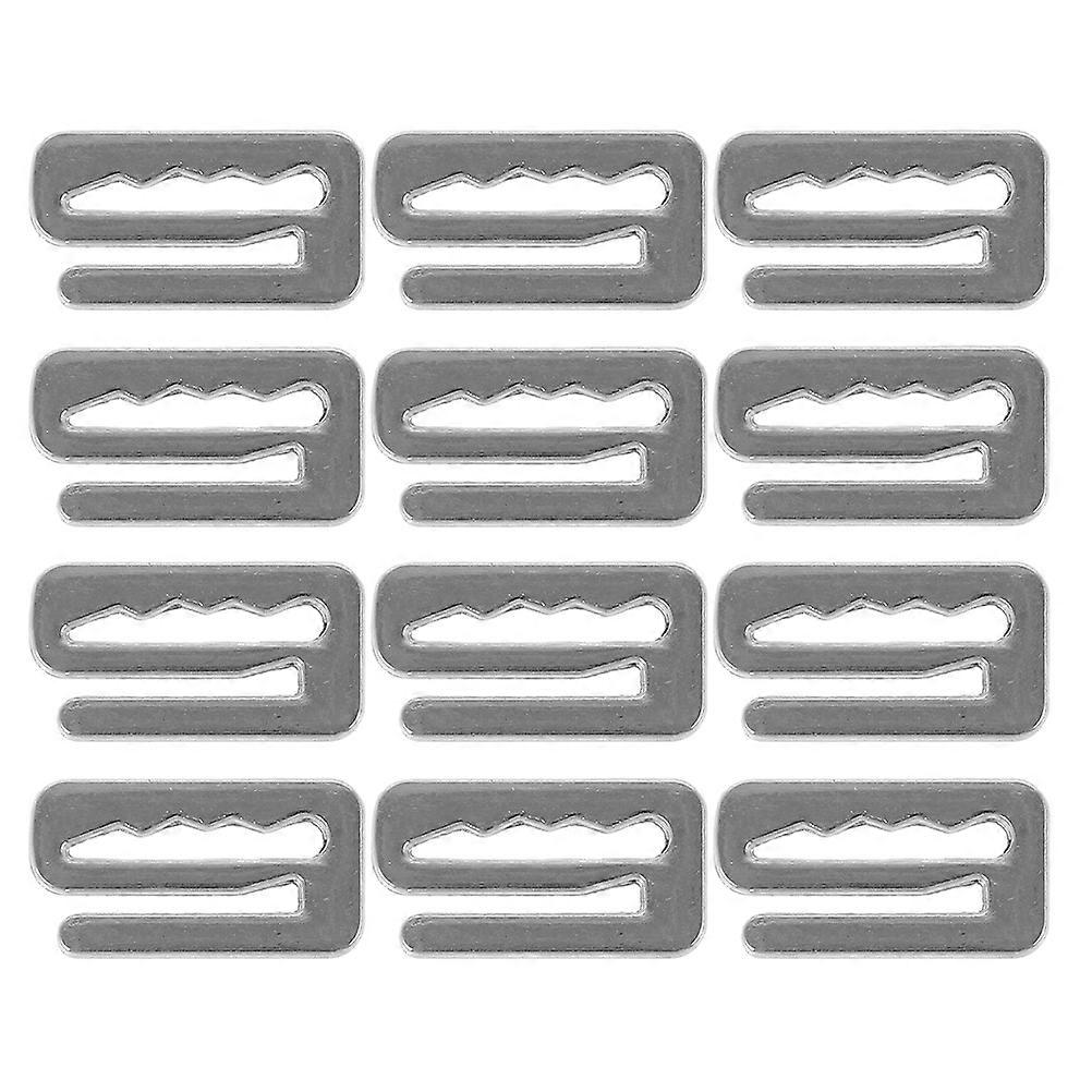 Silver Barber Replacement Set with Snap Fastener for 12Pcs