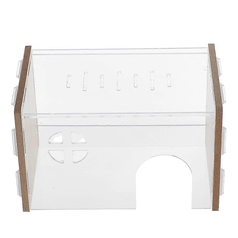 Hamster Transparent Hideout House for Safe Activity
