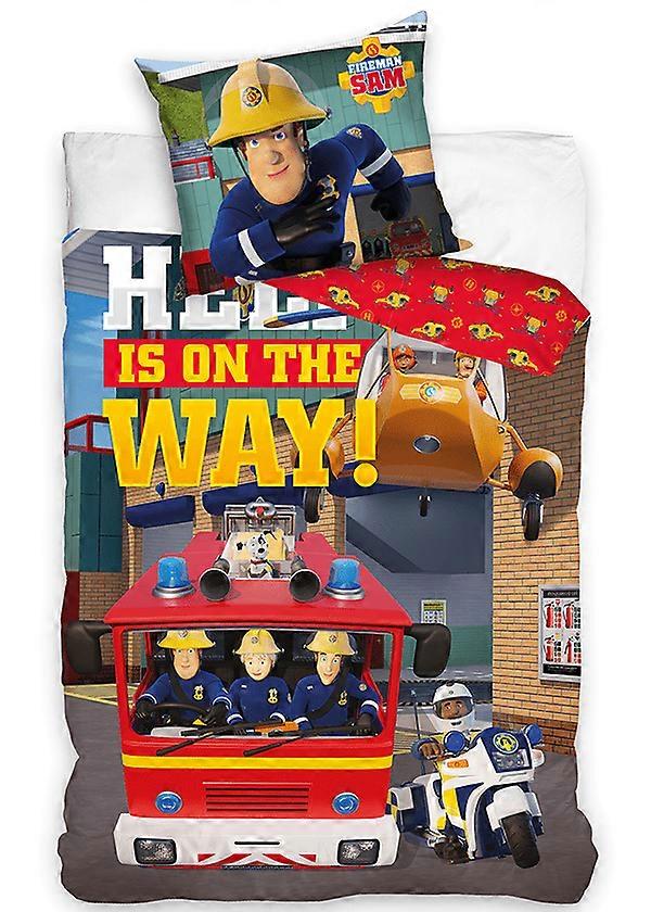 Firefighter Sam Bettbezug Help 100 x 135 cm Baumwolle
