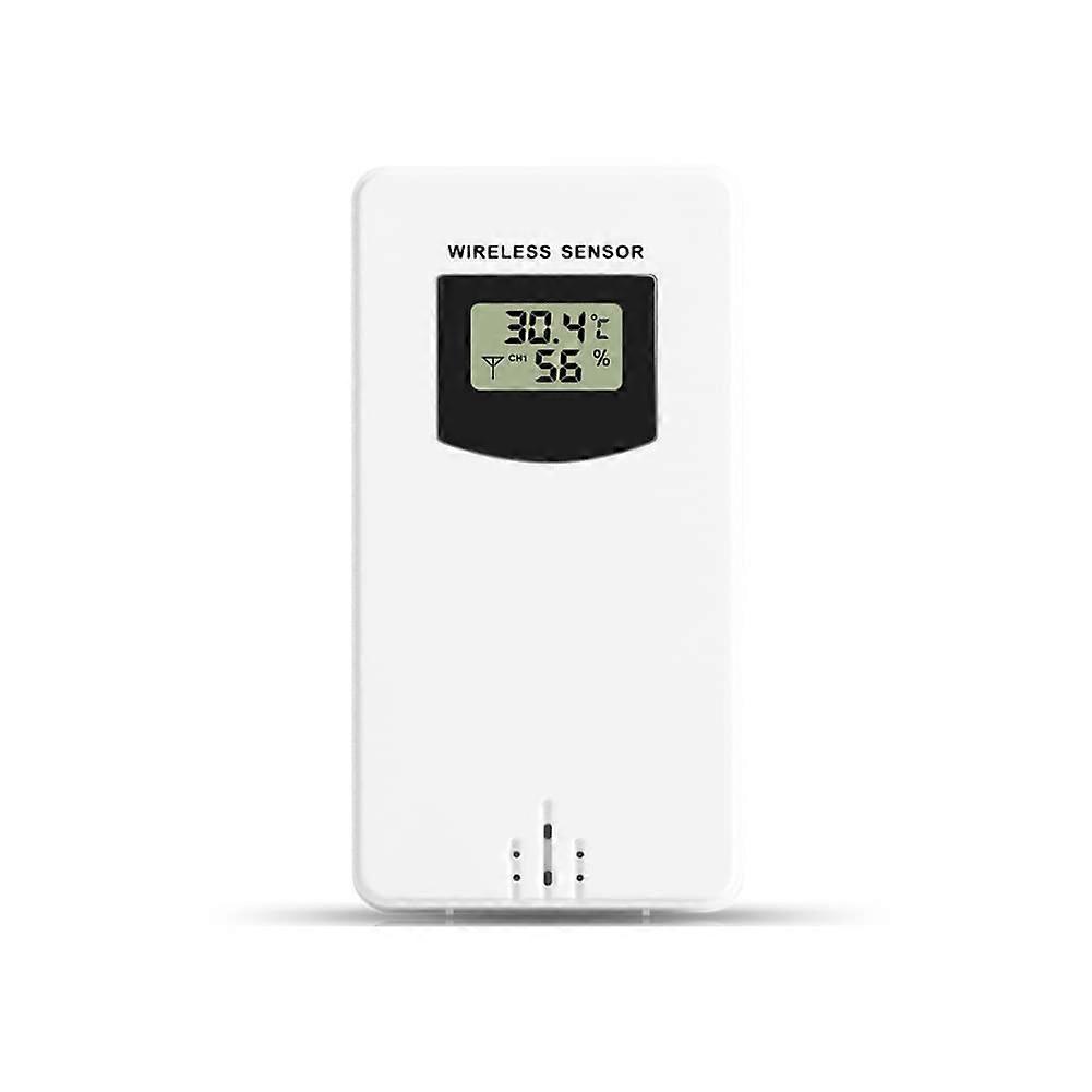 Wireless Outdoor Temperature Sensor with Display for FanJu Weather Station 433.92MHz Battery Powered
