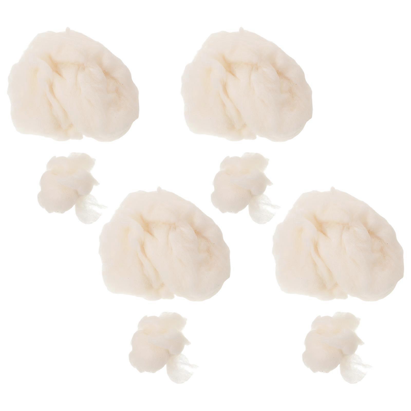 Cotton Stuffing Smoke Effect Cloud Props for DIY 4Pcs Realistic Model Enhancements