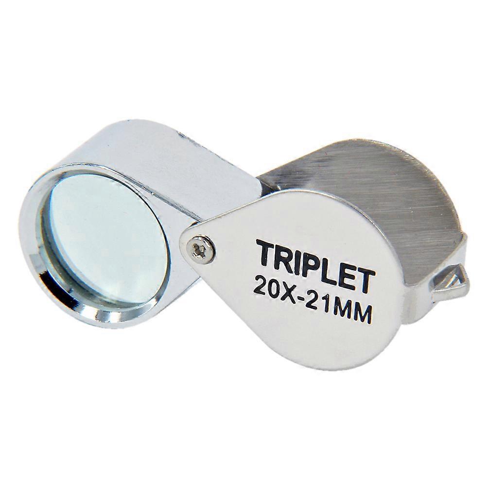 Pocket Size Illuminated Magnifier Loupe for Gem and Jewelry Inspection 2Pcs