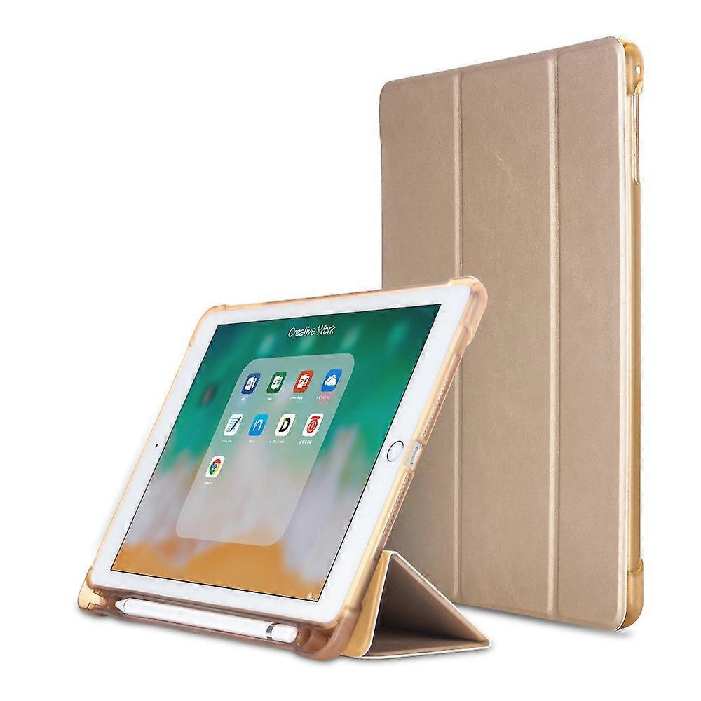 Capa elegante para iPad 10 10.9" 2022 Dourada/Dourada Polegadas Silicone Translúcido