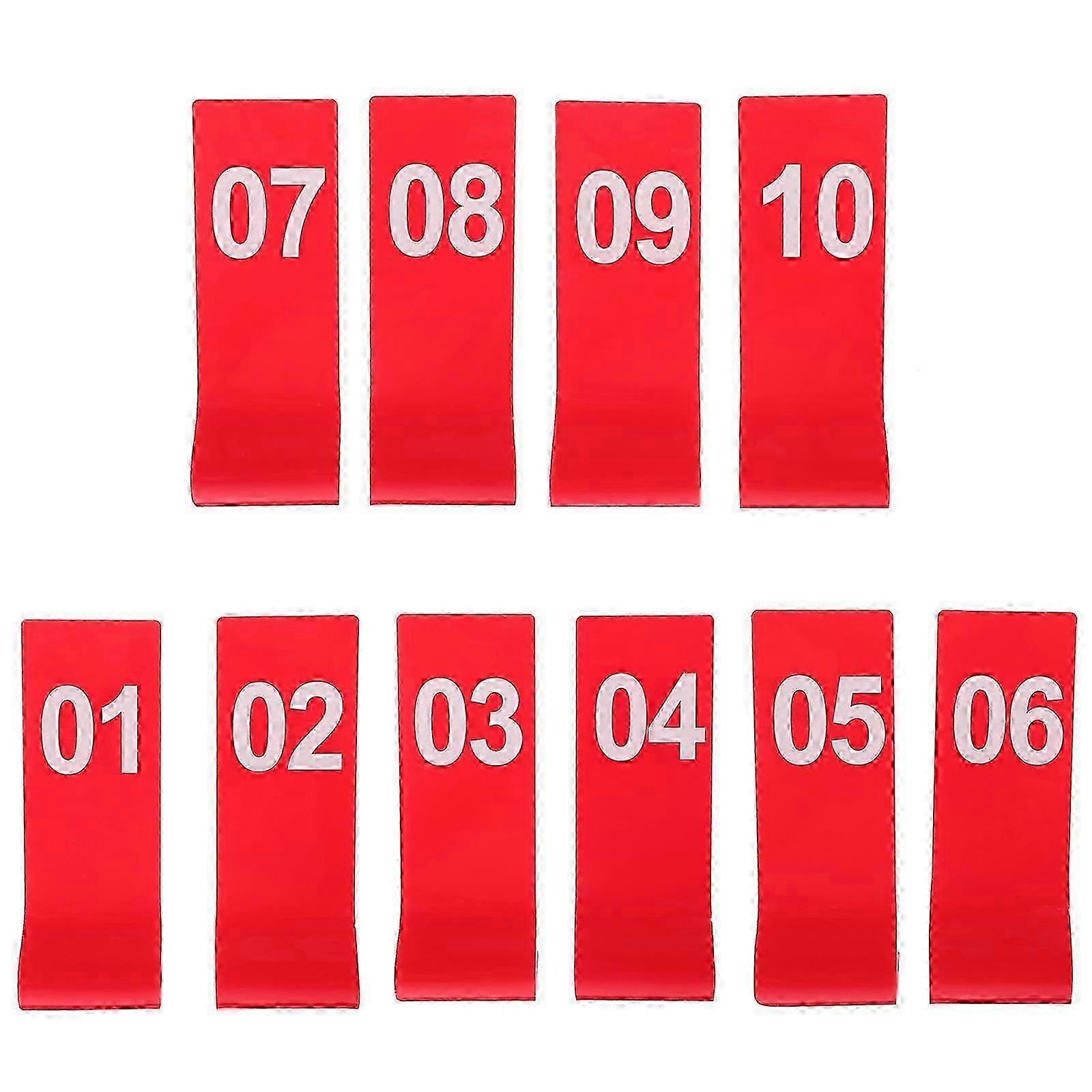 Wedding Table Number For Restaurant Dinning Table Number Marker Rectangular Acrylic Minimalist Design 10Pcs