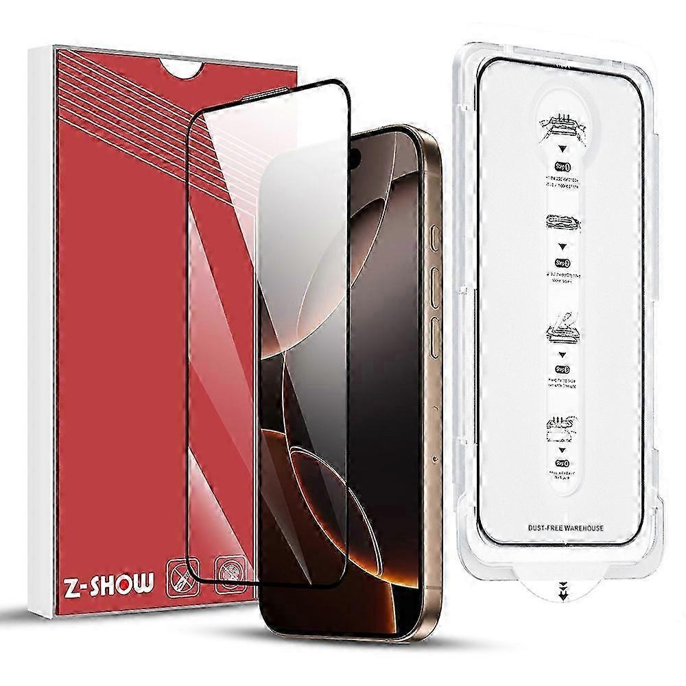 For iPhone 14 Tempered Glass Ultra Clear Screen Protector with Dust-Proof Net