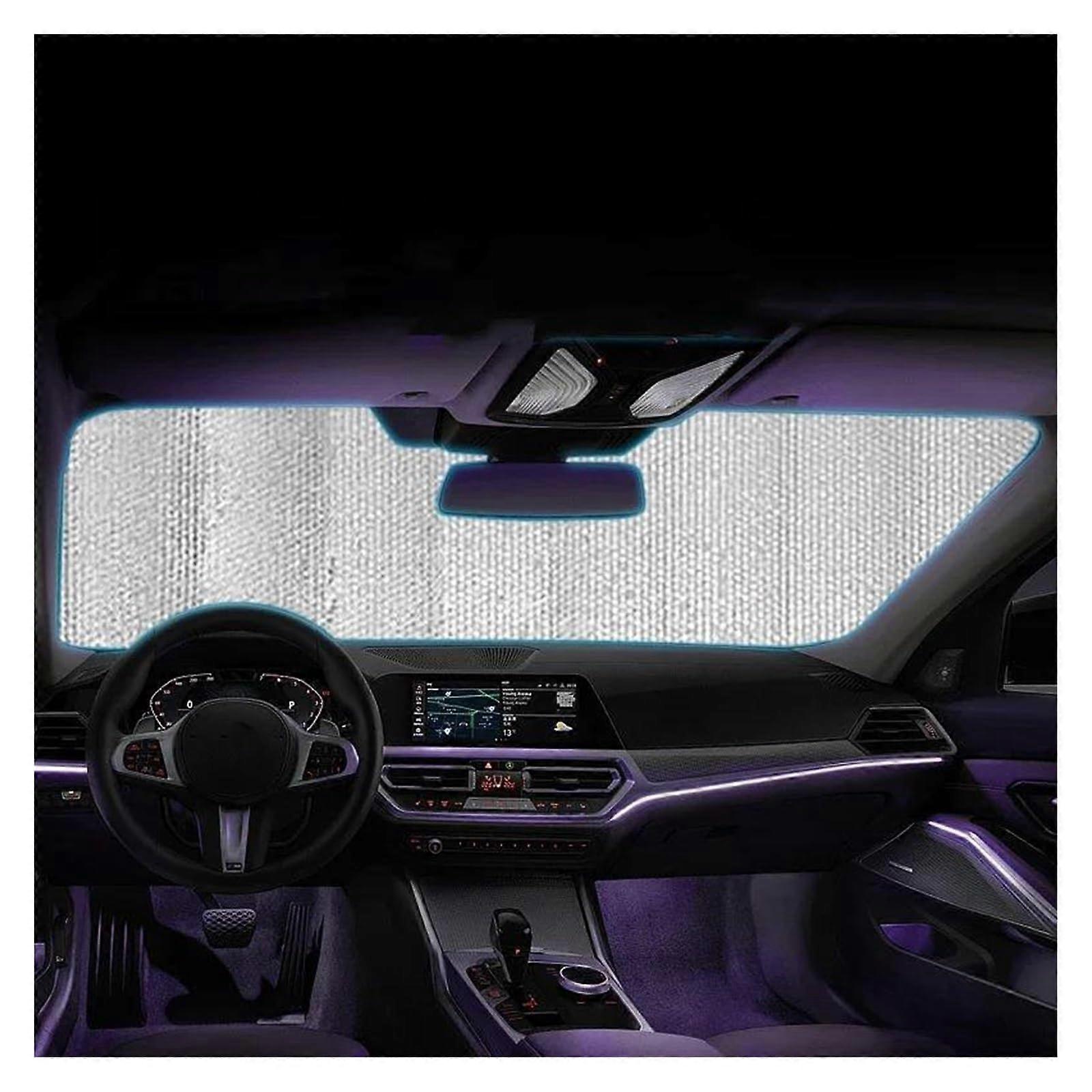 Car Sun Shade Foldable Windshield Sunshade UV Protection Universal Front Sun Visor Cover
