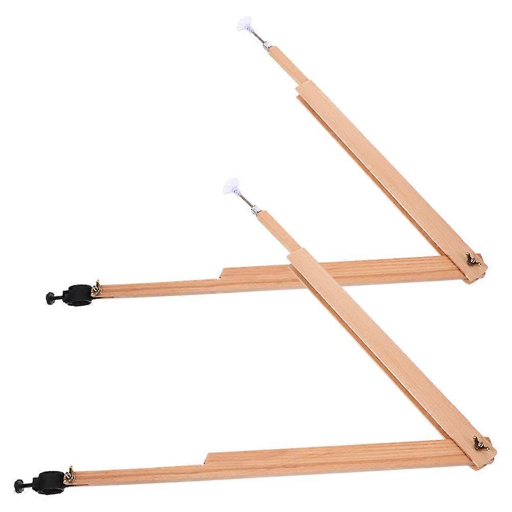 Wooden Compass for Drawing Use 2Pcs Adjustable Radius Geometry Tool