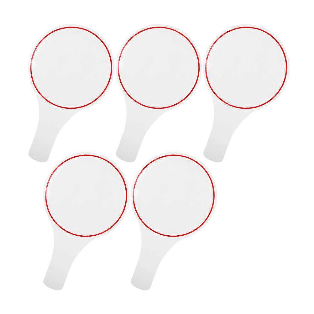 White Writable Scoreboards for Judges Voting 5Pcs Auction Boards