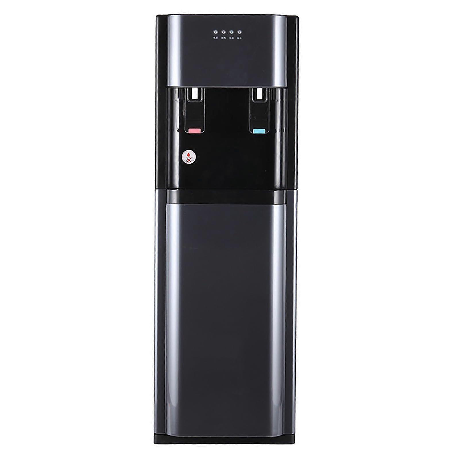 Bottom Loading Hot and Cold Water Cooler Dispenser with Empty Bottle Indicator for Home and Office Bluegray