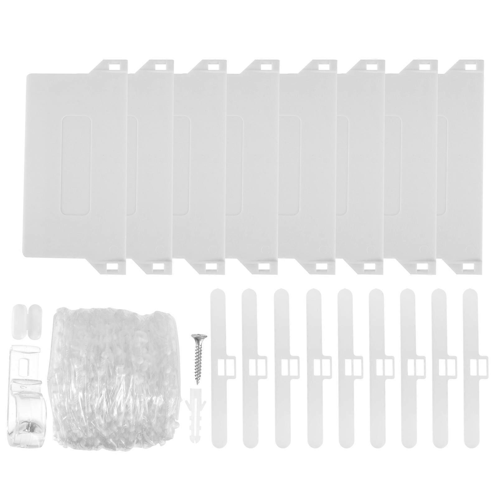 1Set Vertical Blind Accessories for Curtain Replacement White Plastic