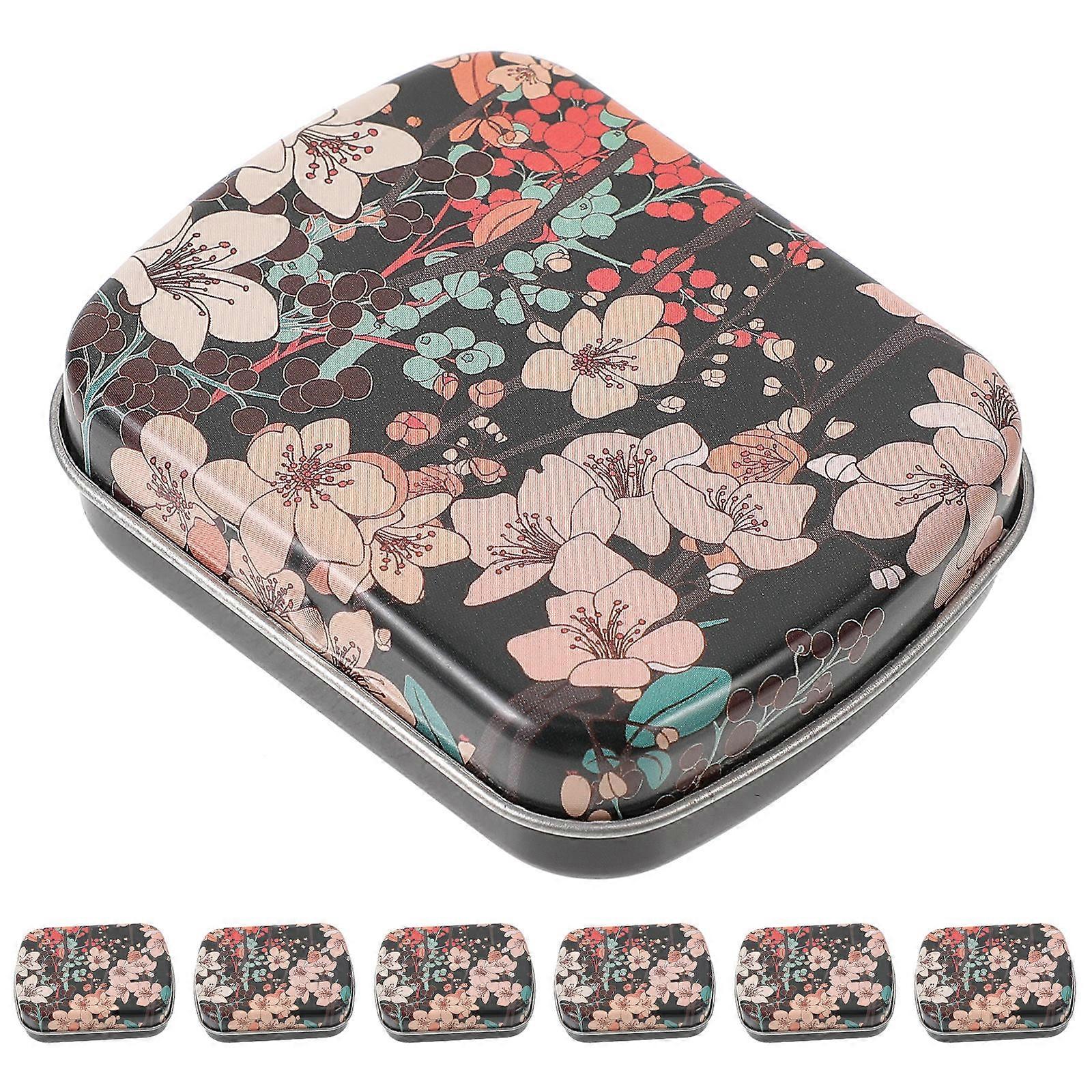 Small Candy Box Metal Storage Box for Portable Use 30Pcs Mini Iron Case