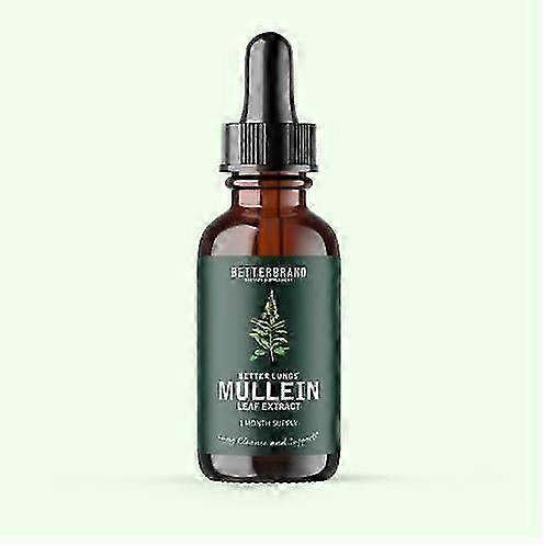 Mullein Drops for Lungs - 60ml Leaf Extract for Lung & Bronchial Cleanse