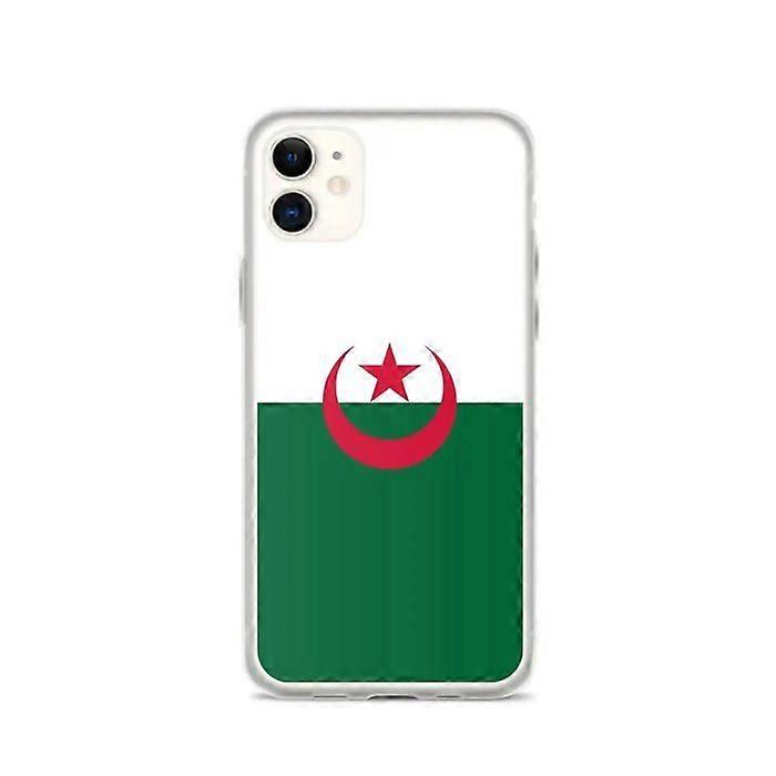 Phone Case – Algeria Flag – Compatible with iPhone 11 – Soft Case – Durable and Shockproof - Silicone - Pixelforma