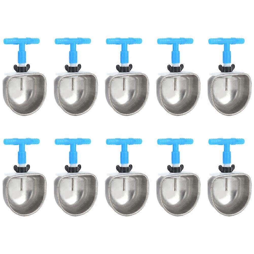 10 Sets Edelstahltränke, Zuchtausrüstung