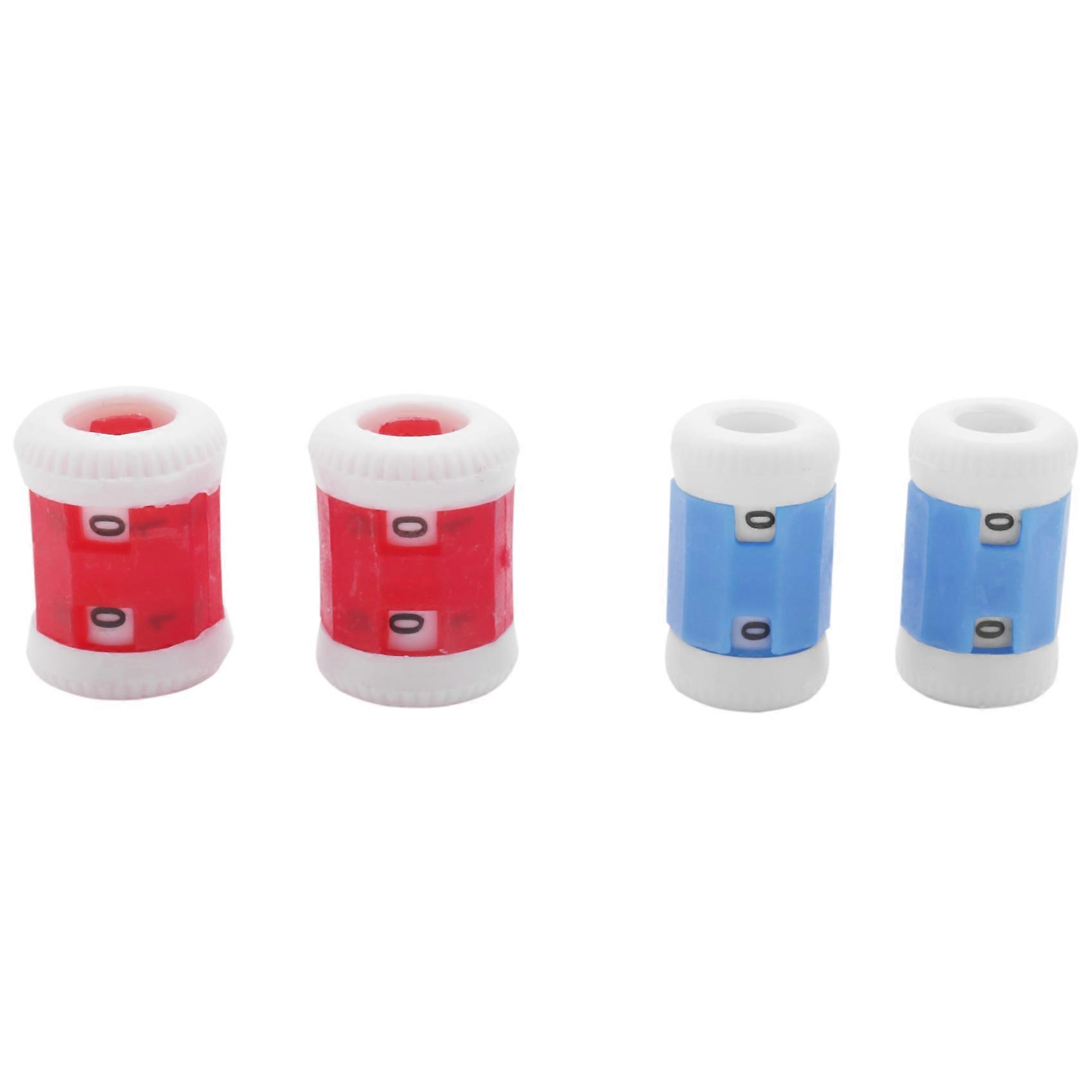 2 Large Red Row Counter+2 Small Blue Row Counter