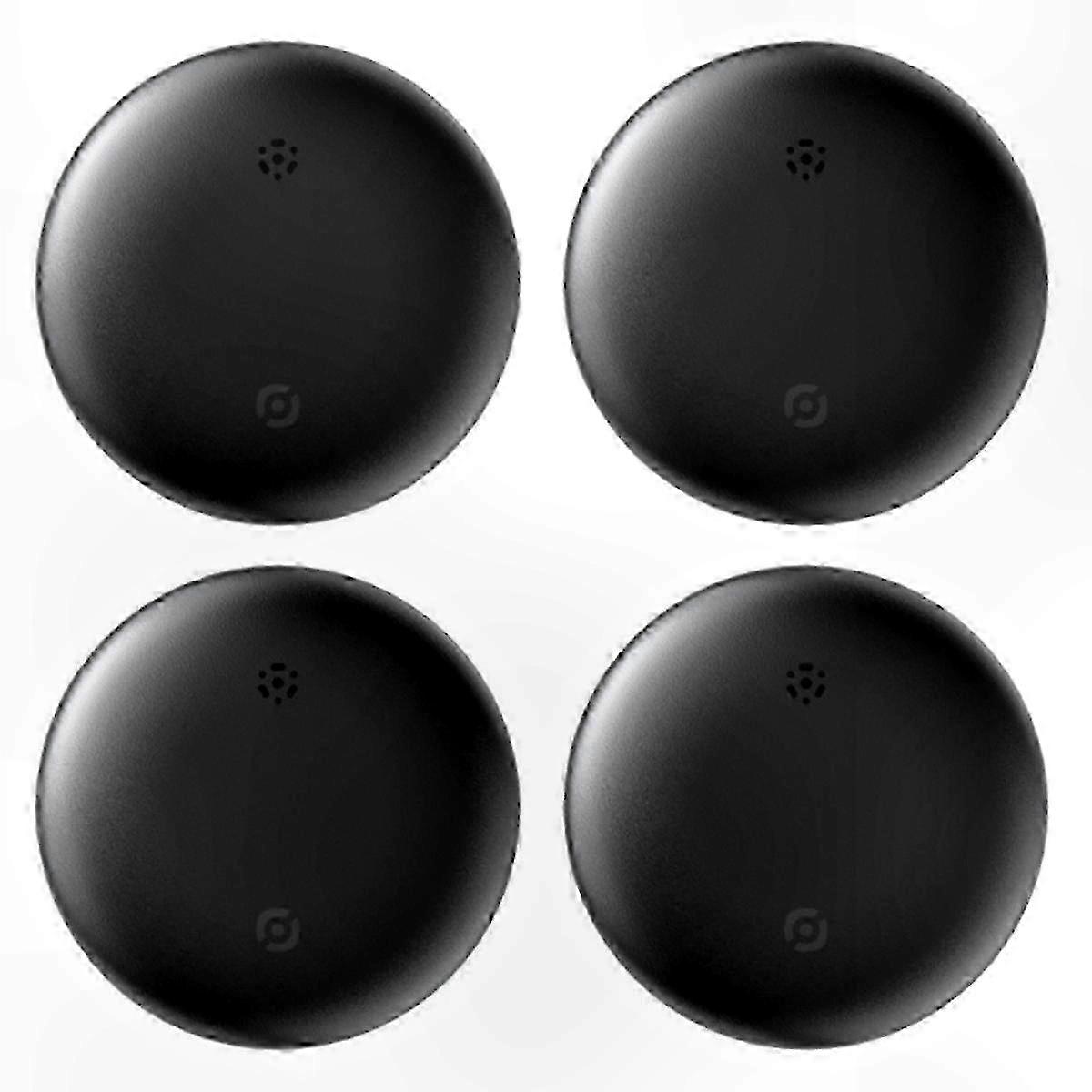4-Pack Key Finder GPS Tracker, Compatible with iOS Devices, Sleek Black Design