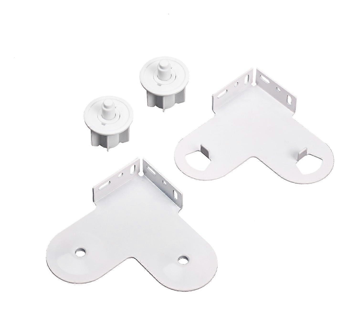 Double Roller Blind Bracket for 1.5 Inch Tube, Smooth Operation, Easy Replacement Kit with End Plugs