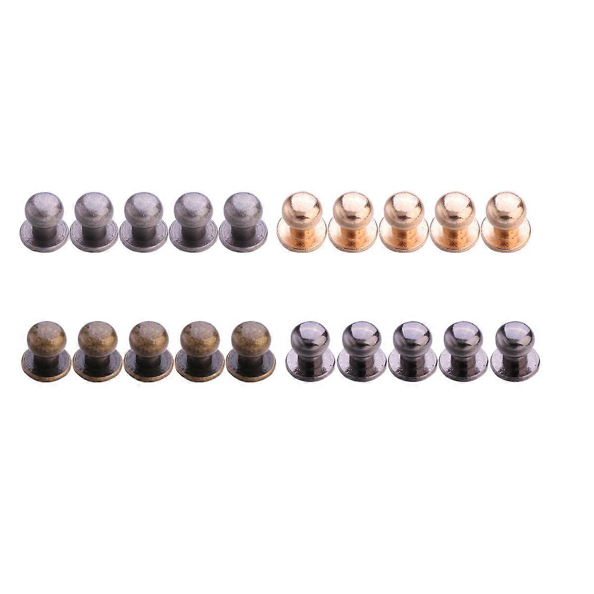 Five Hardware Accessories Rivet Screw for DIY 80Pcs Rivets Set