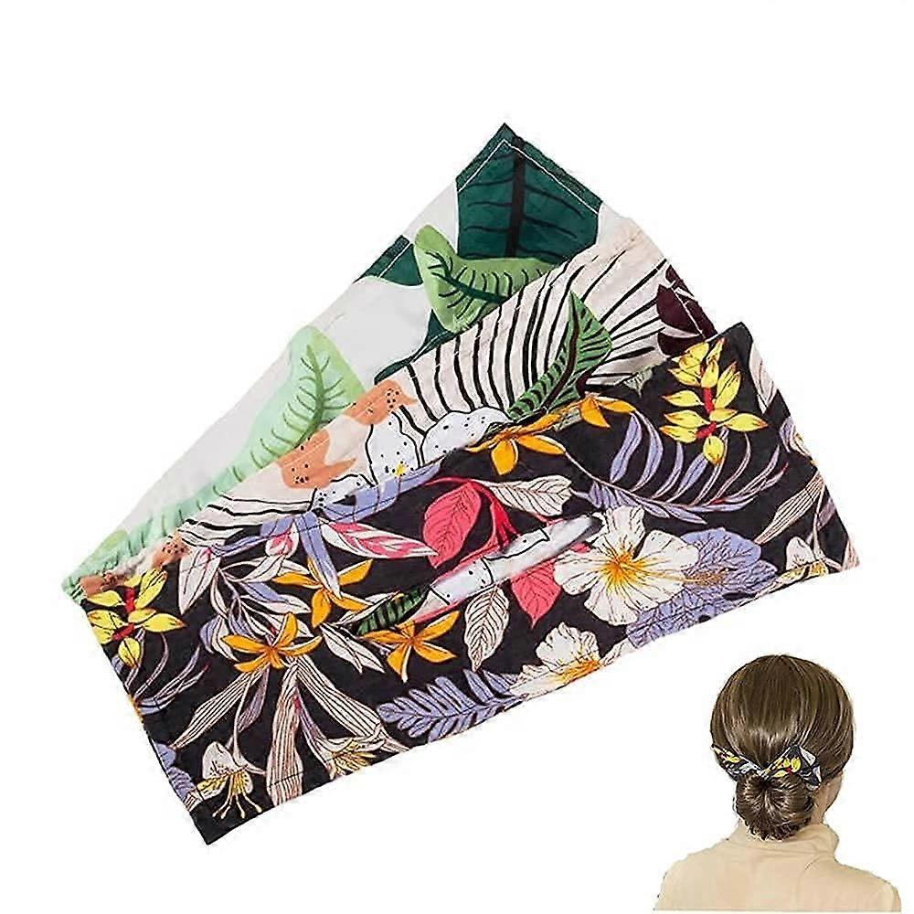 Hair Bun Maker Set, Magic Donut Styling Tool for Quick Updo, Secure Hold, 4 Colors, 3PCS