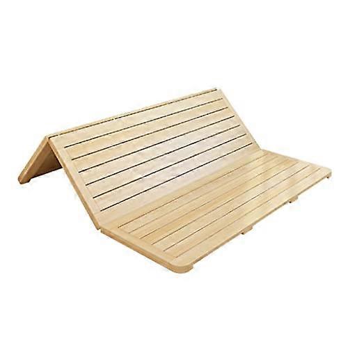Foldable Wooden Bed Frame with Solid Wood Ventilated Panels for Guest Room, 1200x2000mm