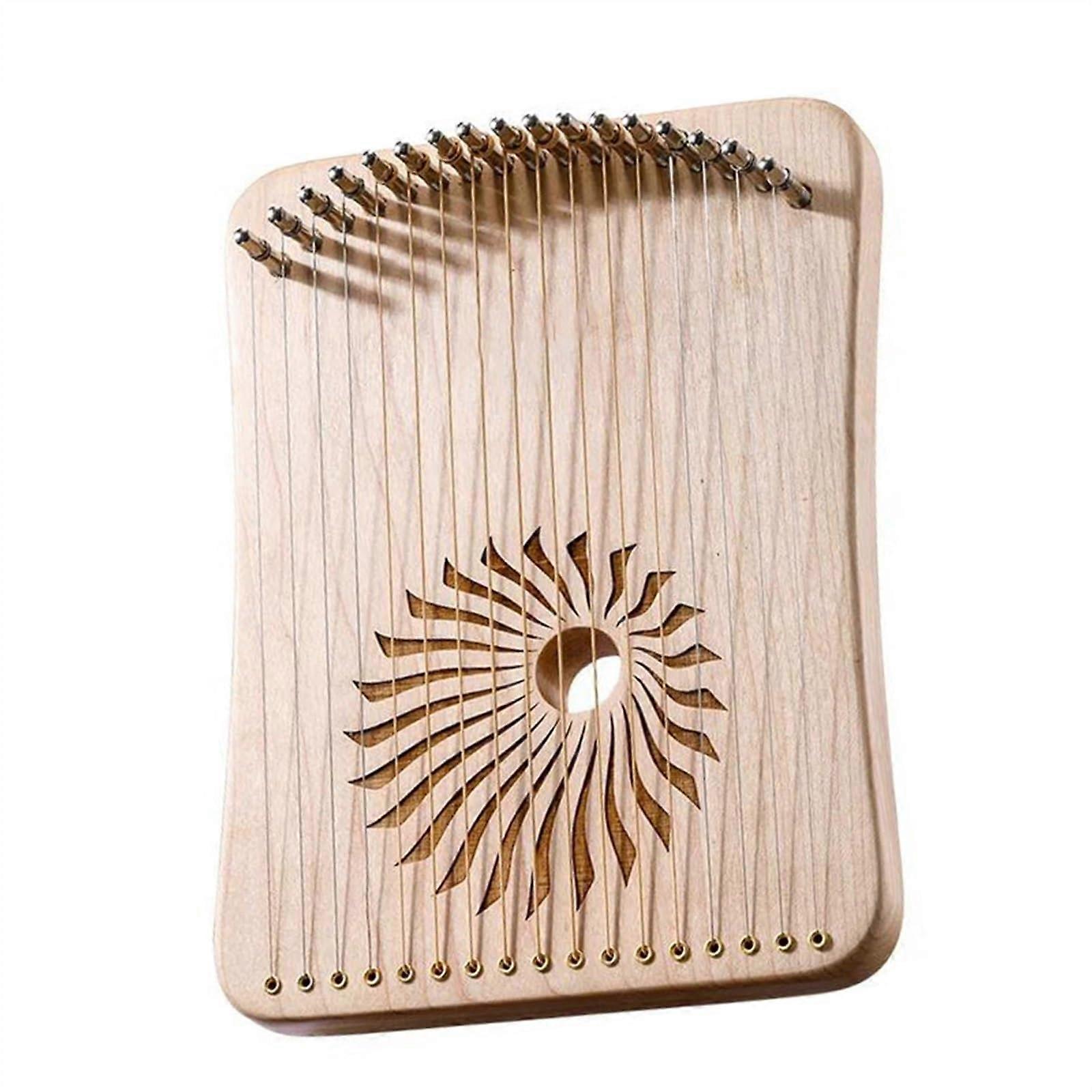 17 String Maple Harp Lyre Professional Solid Wood Harp with Warm Sustained Tone for Beginners