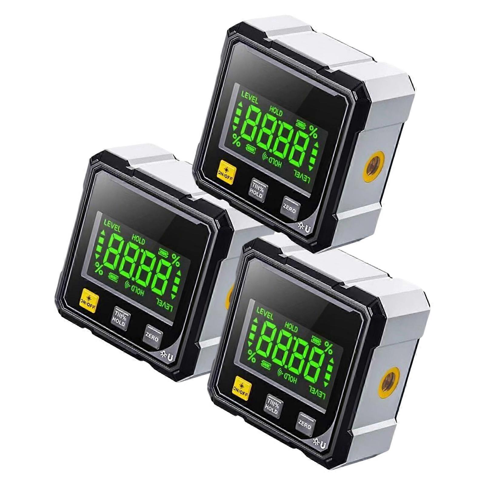 Compacts Angles Measurement Instrument Featuring Simple Button Control and Zeros Resets Capability for Quick Calibration Multicolor