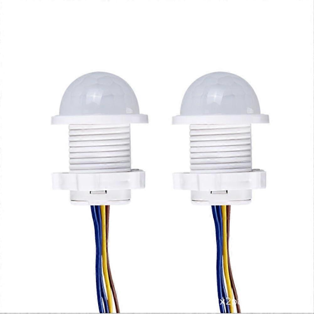 Motion Sensor Light Switch 2PCS Smart PIR Detector 20mm Recessed Ceiling AC85265V Energy Saving