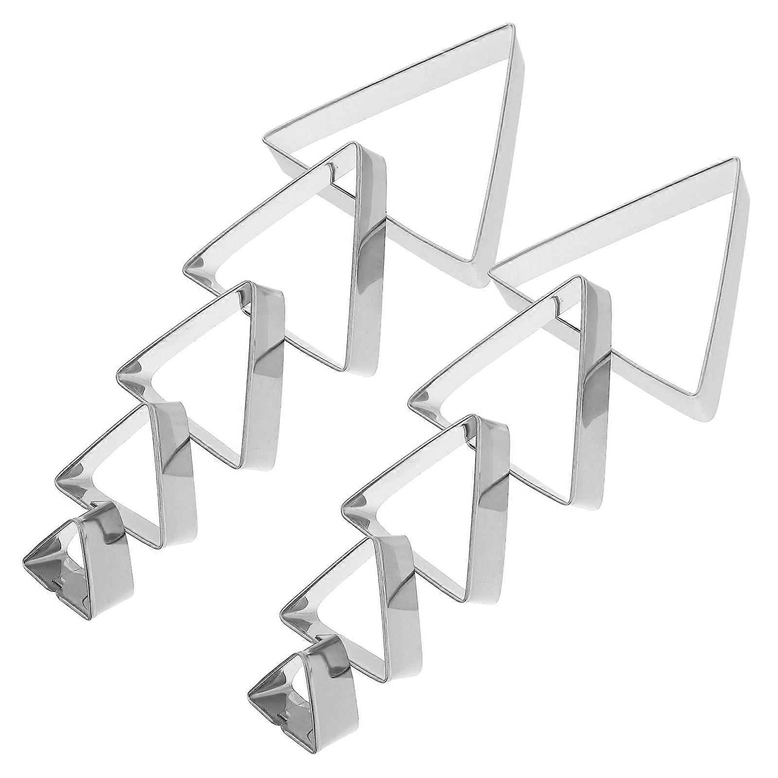 Stainless Steel Mold Triangle DIY Cookie Mould for Kitchen Use 10Pcs