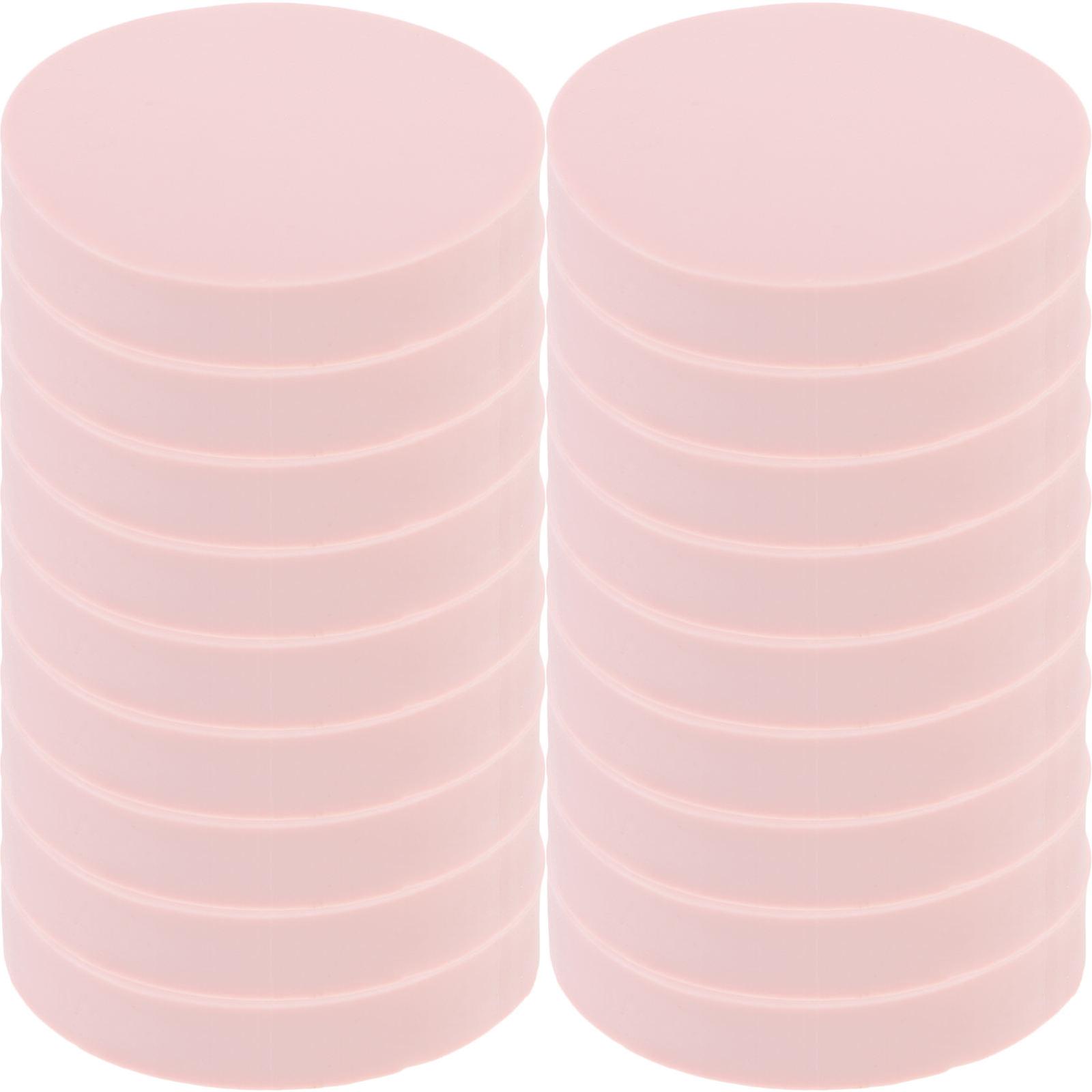 Multi Function Rubber Blocks For Stamp Making Beginners Round Pink Tpr 5X1Cm 24Pcs