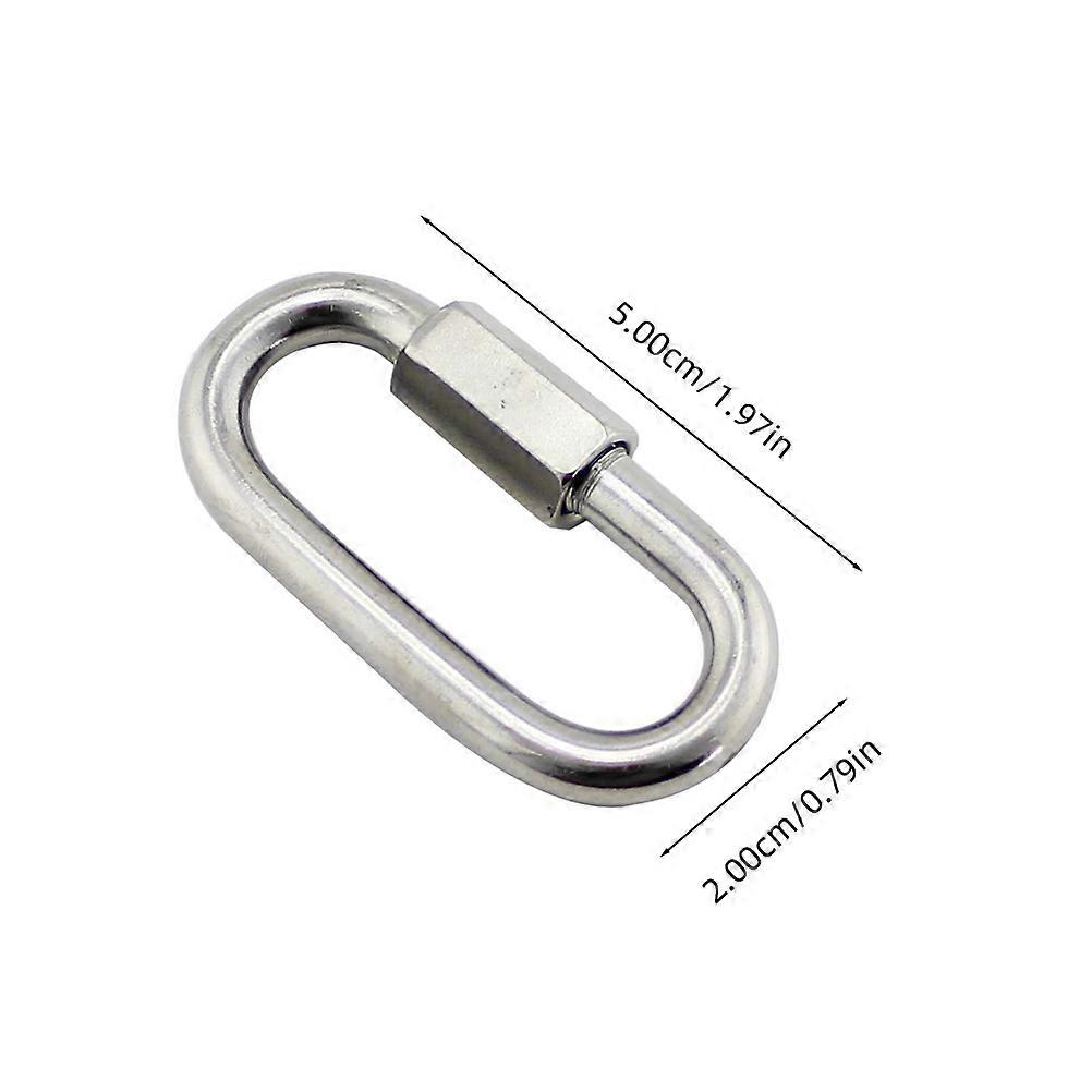 Metal Connection Ring Stainless Steel Chain Buckle for 2Pcs