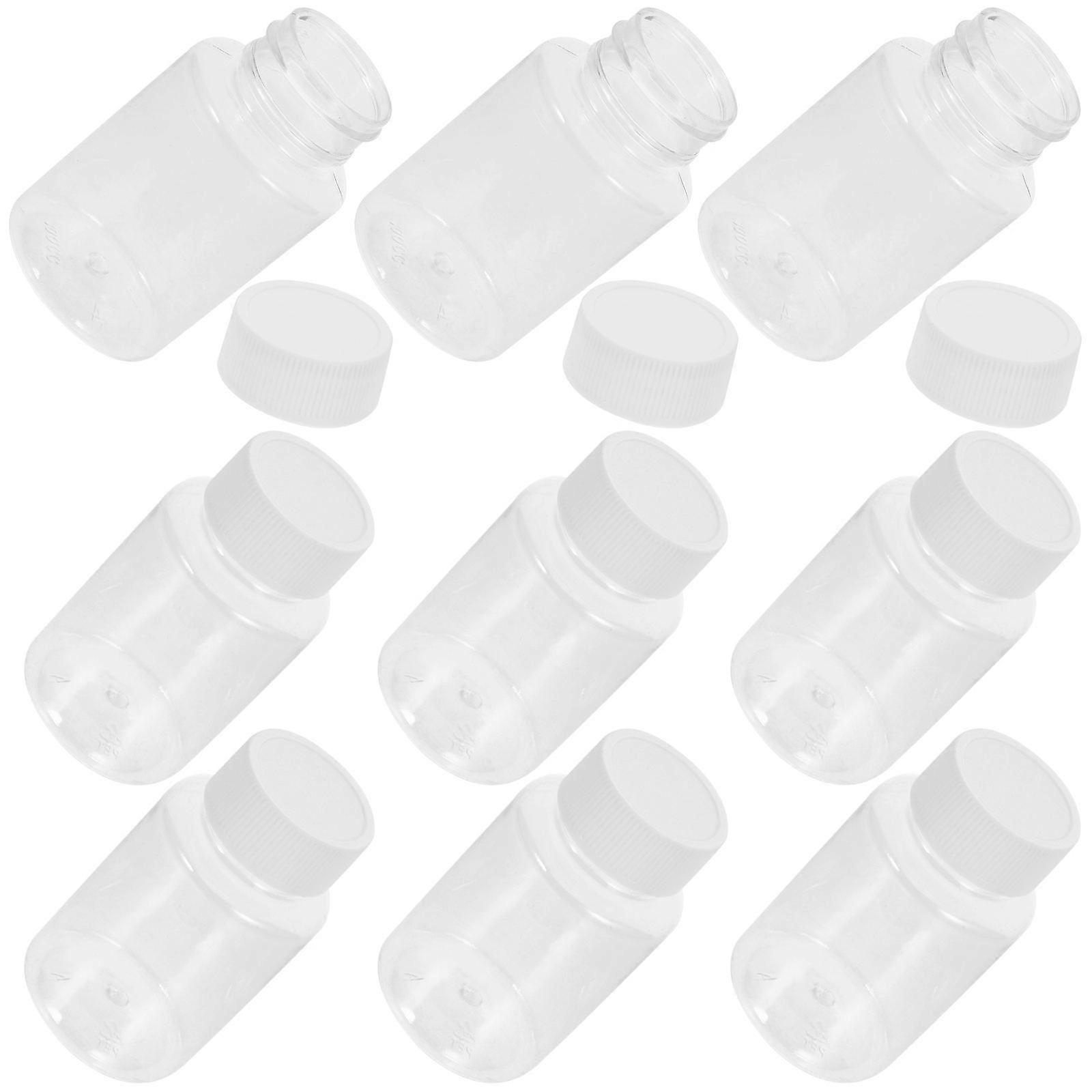 Travel Bottles with Cap for Refillable Use 24Pcs Transparent Plastic Containers