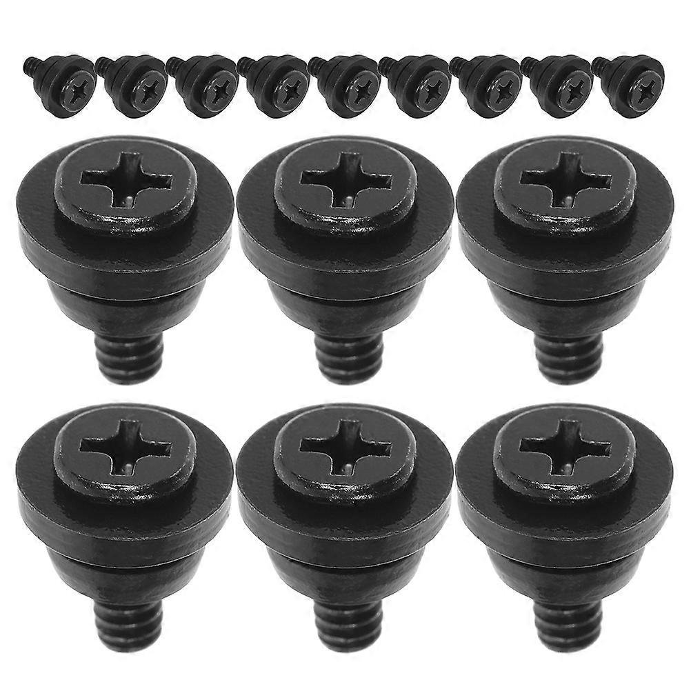 Iron Hard Disk Mounting Screws for Shock Absorbing 30Pcs Black Set