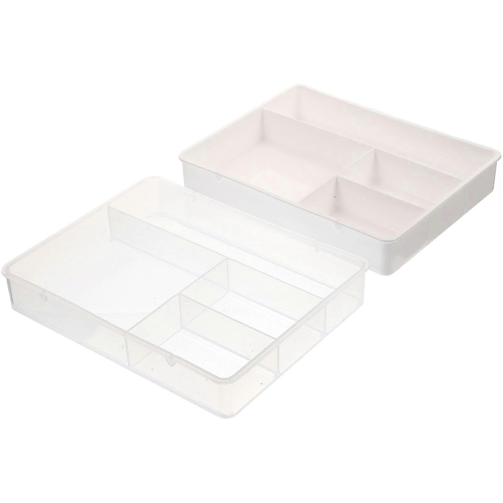Multi-Function Drawer Box Organizer 2Pcs for Household Storage Needs