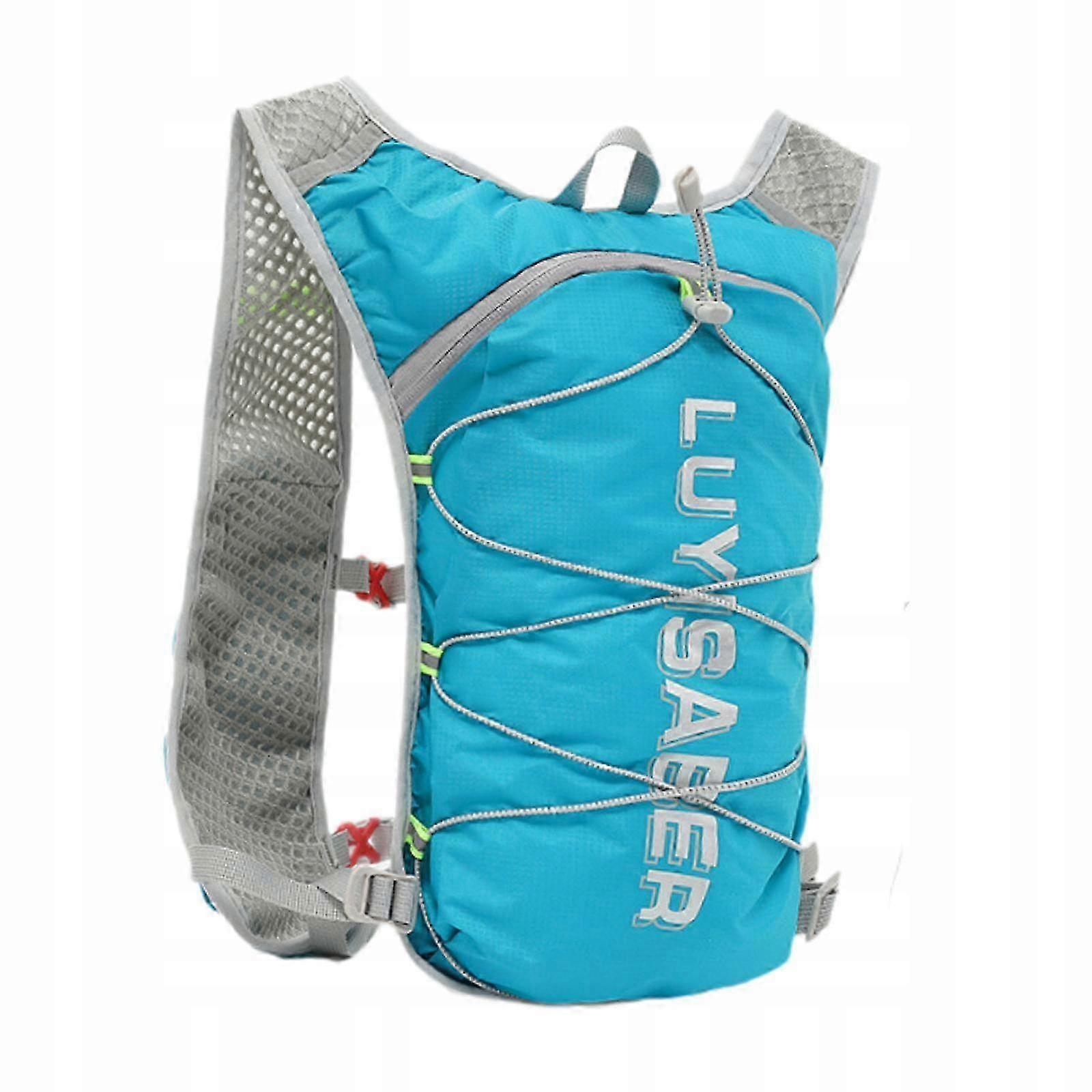 Hydration Vest Multi Pockets Lightweight Hydration Backpack Hydration Cyan