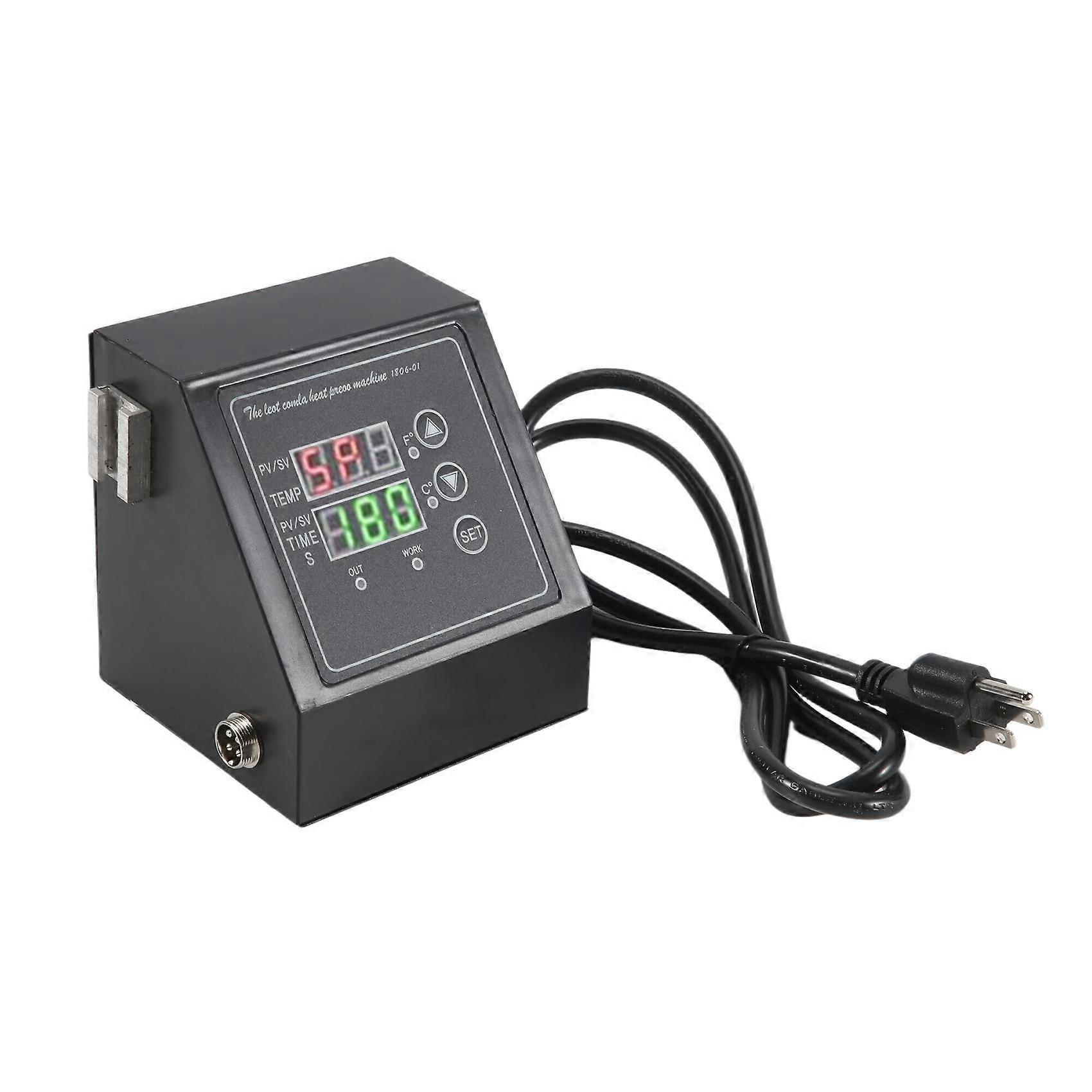 Heat Press Control Box Replacement Digital Panel Accessory Machine 1400W Temperature Controller 110V US Plug