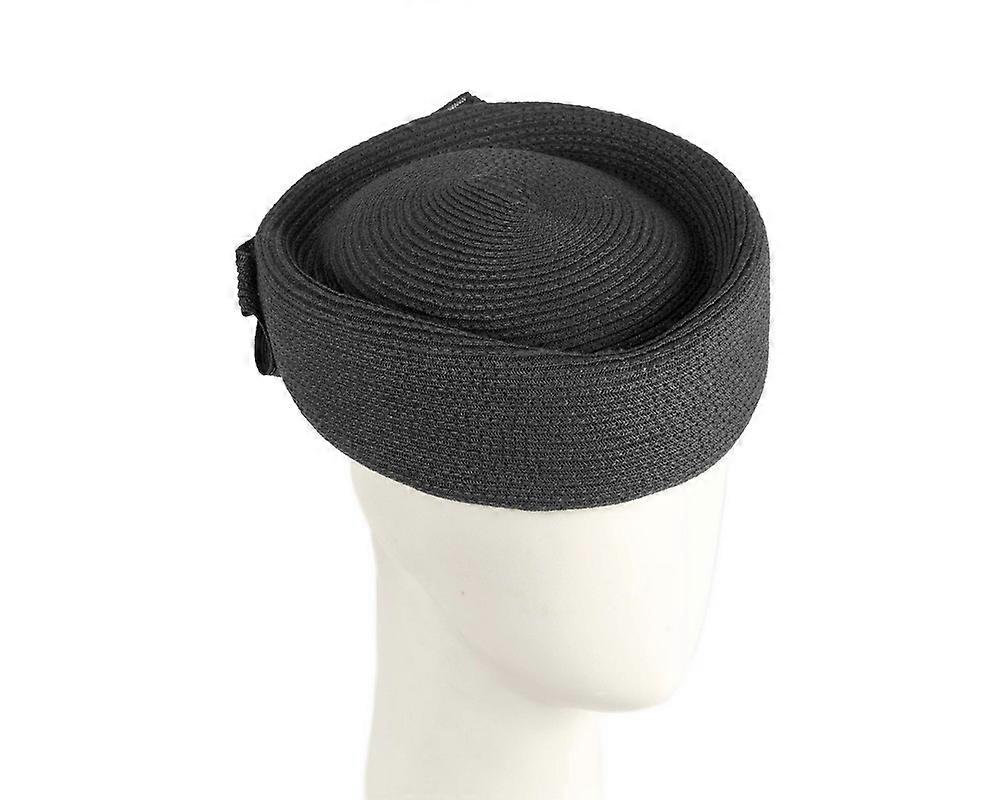 Soft black pillbox hat by Max Alexander MA985B