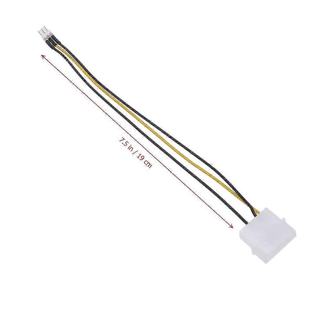 3Pin PC Fan Splitter Cable Extension for Computer Cooling, 3 Pcs Pack