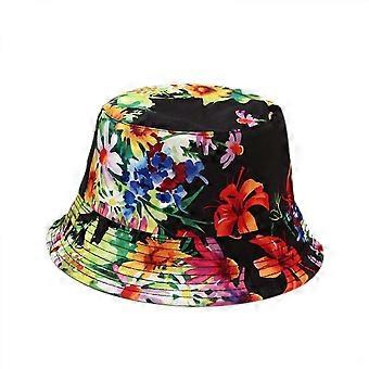 Cute Bucket Hat Beach Fisherman Hats for Women, Reversible Double-Side-Wear Unisex (HATL014)