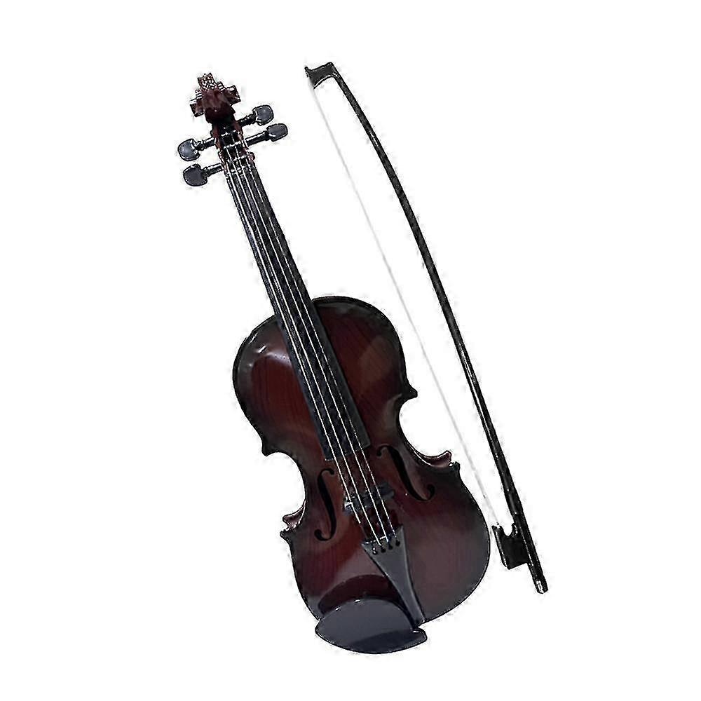 Simulated Violin, Environmentally Friendly Plastic, Adjustable Strings, Light Brown/Dark Brown Optional, For Beginners Music Practice