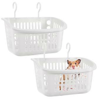 2pcs Haustier hängende Körbe Plastik Hamster Nester Chinchilla hängende Körbe