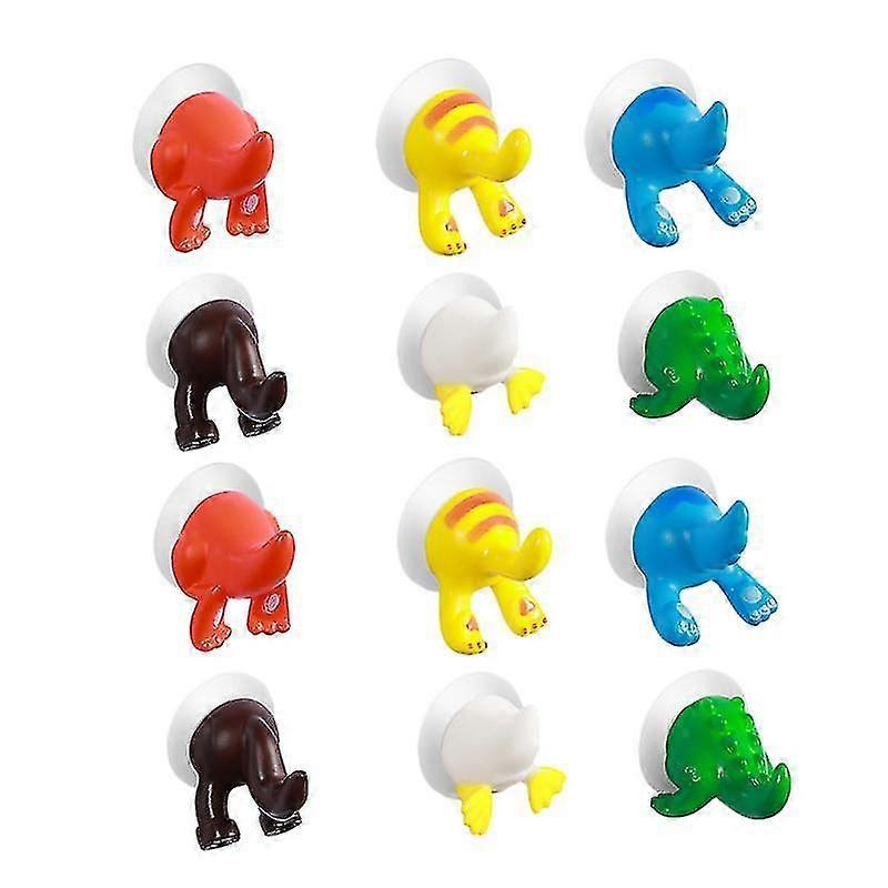 12pcs Storage Hooks, Suction Hooks
