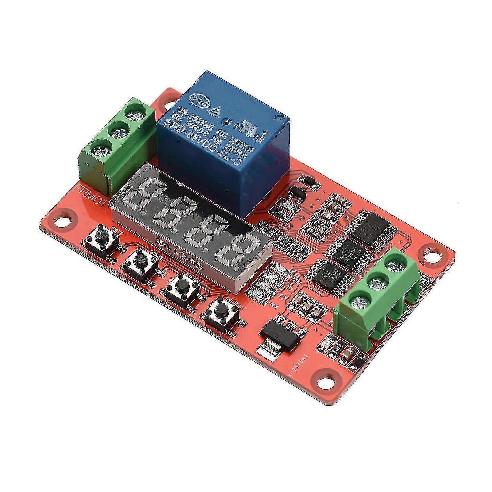 FRM01 Relay Module, Timing Delay Cycle Self-lock Control, PCB Board, Optional 5V 12V 24V DC