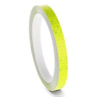 Neonreflekterende tape 0,4 tommer x 26 fot, sikkerhetsadvarselstape med høy viskositet, slitesterk og varig utendørs vanntett neonreflektorstrimler for sykkel og hjelm