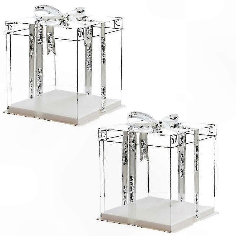 2-Pack Clear Dessert Containers