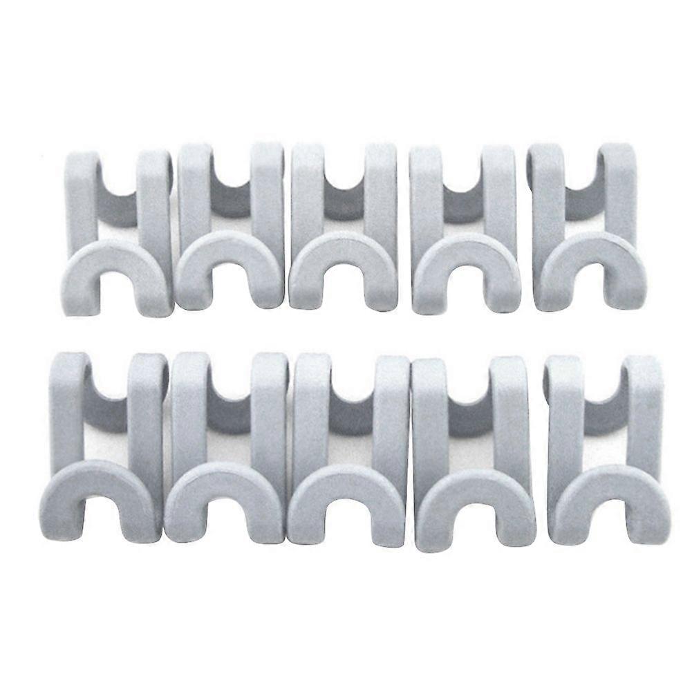 10Pcs Multifunctional Plastic S-Shape Double Hooks Clothes Hanger Accessories