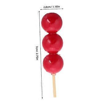 Hair Clip Creative Realistic Candied Haws Clip for Women Girls Mini Hair Pins Duck Bill Design Red
