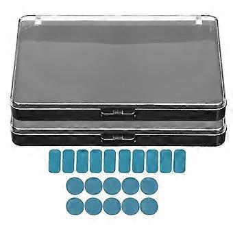 2pcs Empty Makeup Palette With Transparent Lid Organizes Multi Functional Palette compatible with Eyeshadow Blush Highlighter Contour Travel Daily